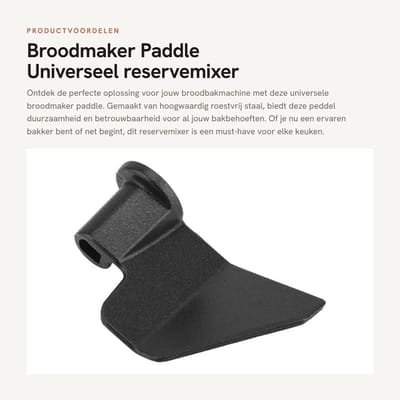 Dailygoods- Broodmakerlemmet van roestvrij staal - Universeel reserveonderdeel - Duurzaam en robuust - Antiaanbaklaag - Lichtgewicht en gemakkelijk te reinigen - Broodmes