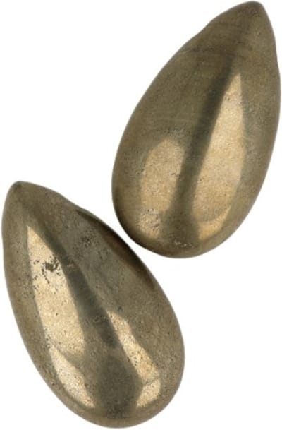 Pyriet edelsteen druppel hanger