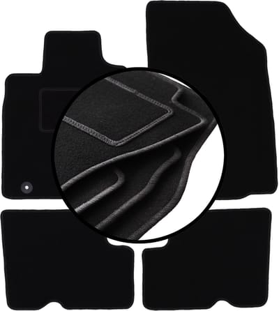 Complete set veloursmatten voor: Dacia Sandero II hatchback, Stepway (2013-2019)