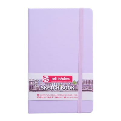 Talens Art Creation Schetsboek 13x21 cm Paars Pastel 140g 80 vellen