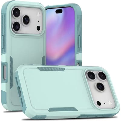 Versterkte schokbestendige 2-in-1 stevige anti-val beschermhoes voor iPhone 17 Air 17 16 15 14 13 12 Pro Max Plus Auto magnetische hoes iPhone 13 Pro