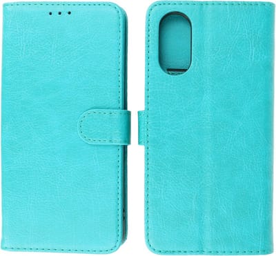 Oppo A17 Hoesje Book Case Portemonnee Telefoonhoesje - Groen
