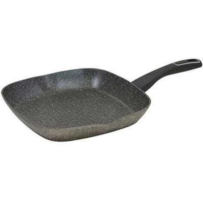 Aluminium Grillpan Bergner- Gehard Hittebestendig Grillpan voor Inductie - 28 x 28 x 4,5 cm