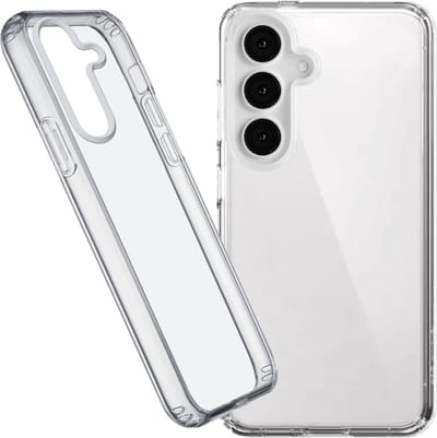 Cellularline Clear Duo Hoesje - Geschikt voor Samsung Galaxy S25 Plus - Transparant & Dual Materiaal - Transparant