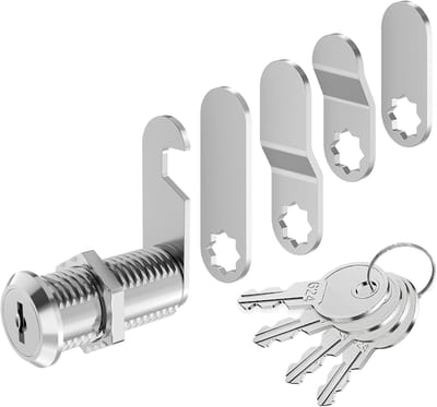 Veilige Mailbox Slot met 4 Sleutels en 5 Sloten - Ideaal voor Postbussen en Kastdeuren, 35mm, 18mm Diameter