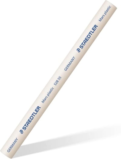 Witte Gum 1 stuk - Perfect voor School en Kantoor