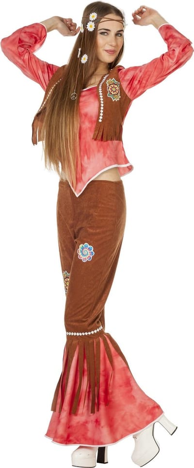 Hippy Flower Power Rood/Oranje - mt 34