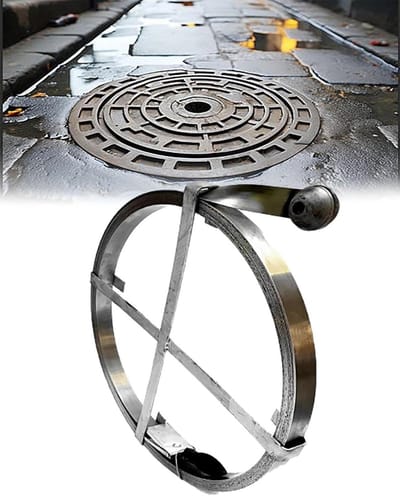 Riool Schoonmaak Slang - Afvoer Ontstopper - Verstopping Verwijderen - Verdikte Staalband - 20 Meter - Zilver