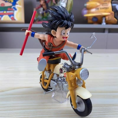 Nouvelle Figurine Anime Dragon Ball Z Son Goku 13cm Tortue Géniale Locomotives PVC Action Kame Sennin Moto Jouets pour Enfants