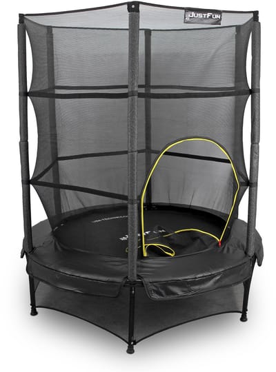 TRAMPOLINE BINNEN 140cm JUST FUN ZWART