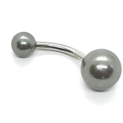 Navel Piercing - Grijs Parel