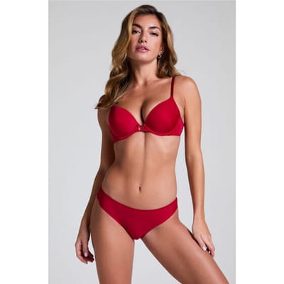 Hunkemöller Dames Lingerie Invisible brazilian Lace Back - Rood - maat S