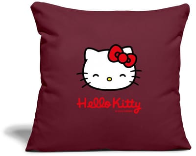 Hello Kitty Lacht Met Hello Kitty-Letters Sierkussenhoes, 45 x 45 cm