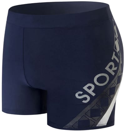 Zwemboxer Sport Edge Blauw - Maat M - Zwemboxer Heren Blauw - Swimwearclub