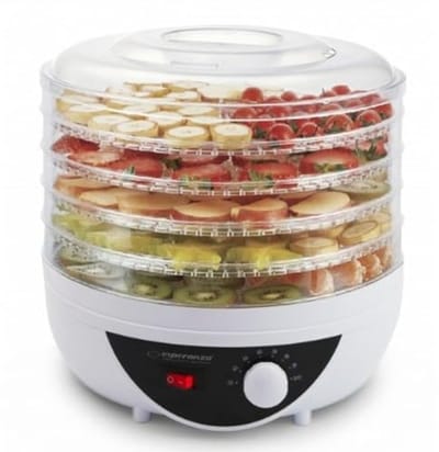 Voedseldroger 250W voor het drogen van fruit, groenten en paddenstoelen met ventilator