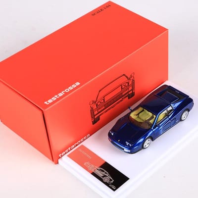 Xf 1:64 Modèle Réduit de Voiture Testarossa en Alliage Capot Ouvrant