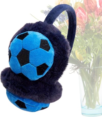 Livano Voetbal Oorverwarmers - Winter Earmuffs - Oorwarmers - Ear Warmers - Dames & Heren - Volwassenen - Blauw