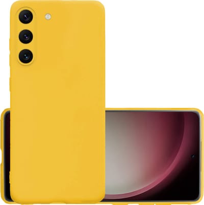 Hoesje - Geschikt voor Samsung Galaxy S23 - Sterk & Shockproof - Hoes Cover - Siliconen Case - Geel