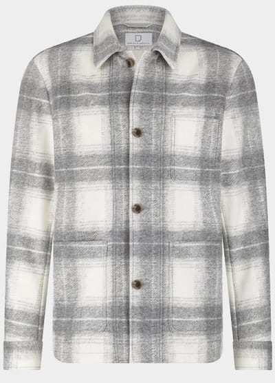 Born With Appetite Overshirt Grijs Curt Shirtjacket BWA25314CU03/920 light grey