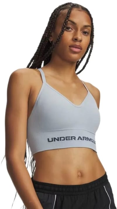 Under Armour Vanish Seamless Sportbeha Met Lage Impact Blauw L Vrouw