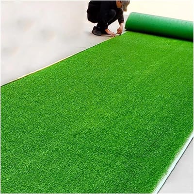 Kunstgrasmat Gazon - Synthetisch Tapijt - Buiten Decoratie - UV-bestendig en Weerbestendig - 100x400cm - Groen