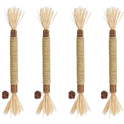 1/4/8/10 Stuks Natuurlijke Matatabi Huisdier Kat Snack Sticks Tanden Reinigen Kattenkruid Kat Speelgoed Actinidia Silvervine Huisdier Speelgoed Voor Kat Accessoires