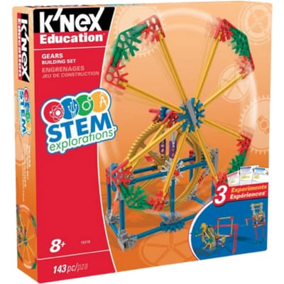 K'NEX Education STEM Explorations Gears - Bouwset met motor - 140+ onderdelen