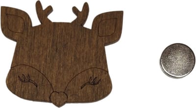 Houten Naaldenmagneet Hertje