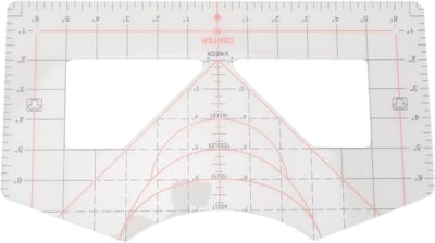 T-shirt Liniaal Gids - Kalibratie Tool - Patroon Maken - Nauwkeurige Lijnen - 36 x 22 cm - Transparant