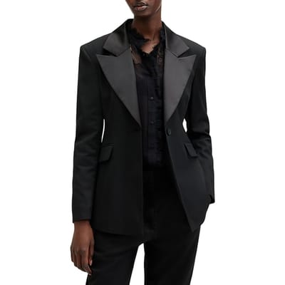 AllSaints Sister Blazer Black Maat: 12 | Blazers Outlet | Dames | Zwart