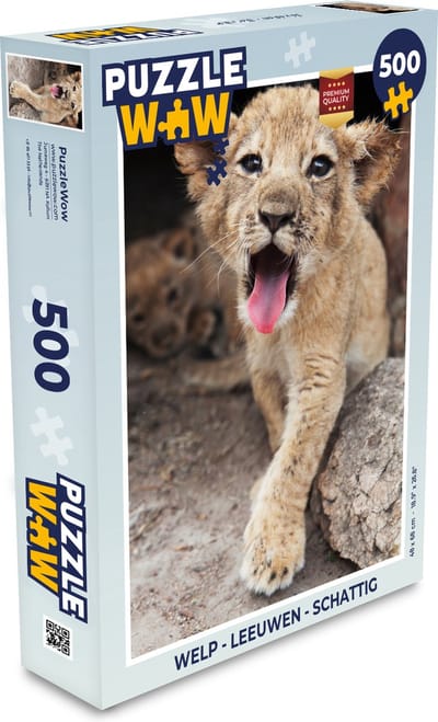 Puzzel Welp - Leeuwen - Schattig - Legpuzzel - Puzzel 500 stukjes