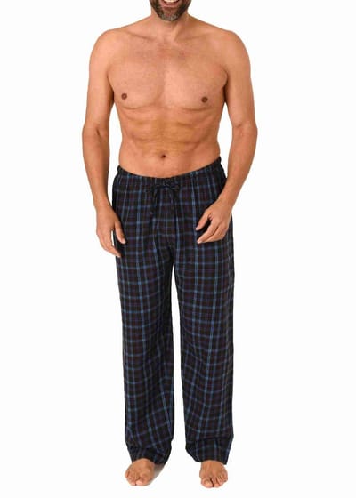 Flanellen pyjamabroek voor heren, geruit katoen - ideaal om te relaxen - 222 122 15 870