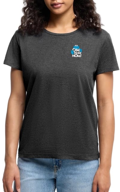 Sesamstraat Koekiemonster Om Nom Nom Premium T Shirt Dames