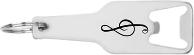Akyol - muzieknoot flesopener - Muzieknoot - cadeau muziekliefhebber - leuk cadeau voor je vriend om te geven - verjaardag muzikant - 105 x 25mm