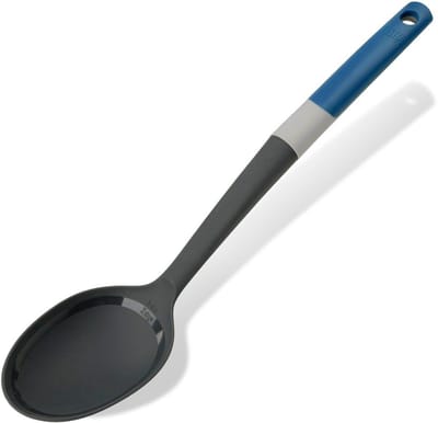 Donkere blauwe steel maatlepel 34 cm Tasty Core