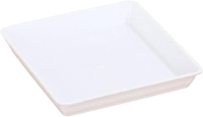 Vierkante Lekbakken - Wateropvangbak Onderzetter - Vloeren Beschermen - Robuuste Duurzame Kunststof - 35 cm - Wit