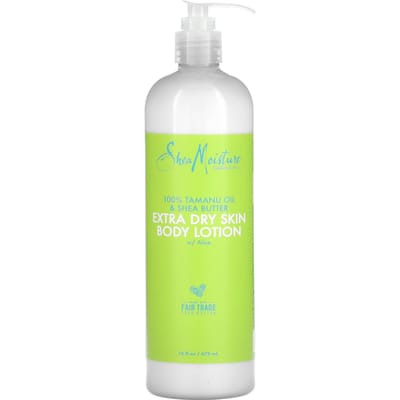 SheaMoisture, 100% Tamanu Oil and Shea Butter, Extra Dry Skin Body Lotion with Aloe, 16 fl oz (473 ml) white