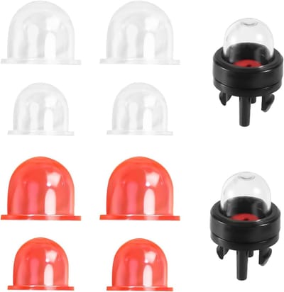 2 Stuks Primerpomp met 8 Reserveonderdelen voor Kleine 2-Takt Motoren, Geschikt voor Carburetor Onderdelen en Tuinmachines