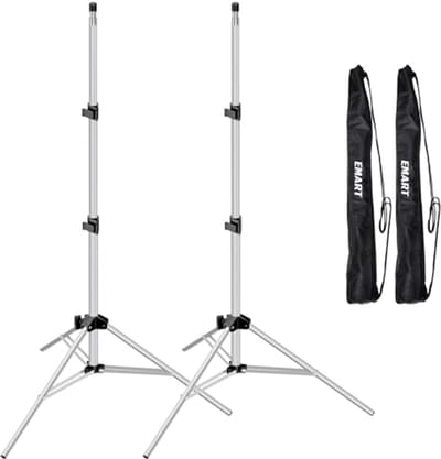 Lichtstatief voor Fotografie - Draagbare Verlichtingstandaard met Draagtas - 2 Pack