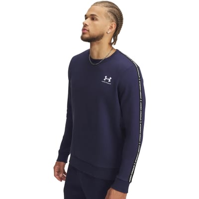 Under Armour Icon Fleece Taping Sweatshirt Blauw L / Regular Man