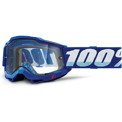 Motorfiets kruismasker met twee heldere glazen 100% Accuri 2 enduro