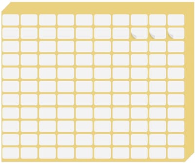 Dailygoods- Etiketten 1485 stuks - Witte Zelfklevende Etiketten - Beschrijfbare Prijskaartjes - Rechthoekige Stickers - 13 x 19 mm - Hoogwaardig Papier - Labels