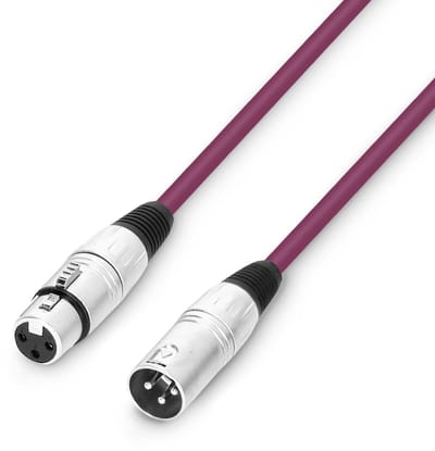 Adam Hall 3 STAR MMF 0100 PUR Microfoonkabel | Adam Hall® XLR vrouwelijk x XLR mannelijk | 1 m