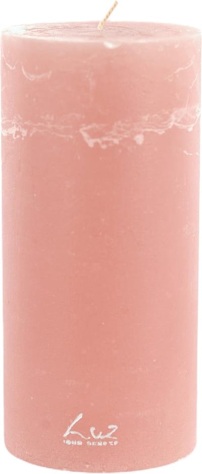 Rasteli Luz Your Kaars Cilinder Roze-Taupe Rosé D 9 cm H 19 cm