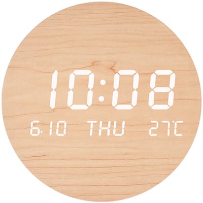 Oneay Creatieve LED-wandklok — Voor woonkamers, woningen en slaapkamers — Stil, in Scandinavische stijl: een attente metgezel voor een bewuste levensstijl