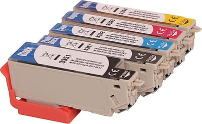 ABC huismerk Set 5x inkt cartridge geschikt voor Epson 33XL voor Expression Premium XP-530 XP-540 XP-630 XP-635 XP-640 XP-645 XP-830 XP-900
