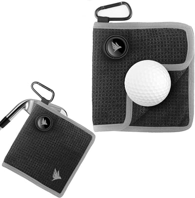 Golf Pouch Handdoek met Magneet, Ball Marker en Liner voor Golfclubs