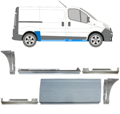 Reparatiepaneel set voor Renault Trafic 2001-2014