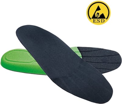 Atlas Inlegzool Klima-Komfort ESD - Zwart/Groen - 36