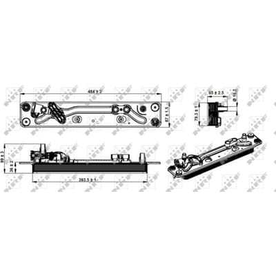 Olie radiator, automatische versnellingsbak NRF 31285